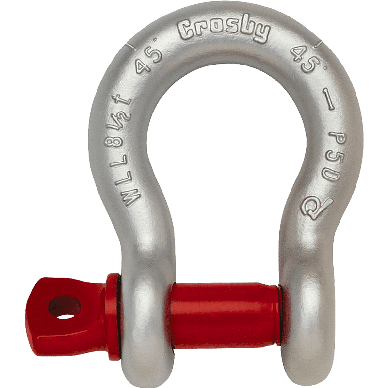 Manille lyre haute résistance Crosby® G-209 avec axe vissé - REF : 43120 - Capacité 0,33t à 55t_0