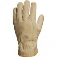 Paire de gants de manutention - Référence 357620 - Fleur de porc chamois - Normes EN 420 et EN 388_0
