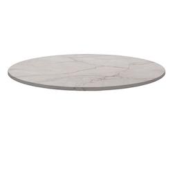 Restootab - Plateau Ø90 decor marbre yule - beige Bois manufacturé PL-R90M-MB.YUL_0