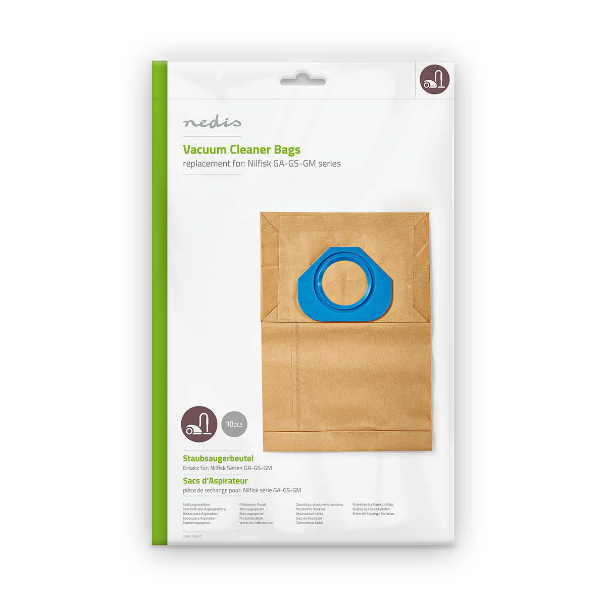 Sac d'aspirateur Nedis - DUBG110NIL10 - Universel - Compatible Nilfisk GA, GS, GM_0