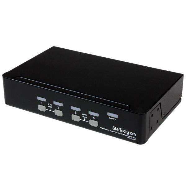 StarTech.Com Commutateur KVM 4 Ports VGA USB, Montage en Rack et OSD - Switch KVM - 1920x1440_0