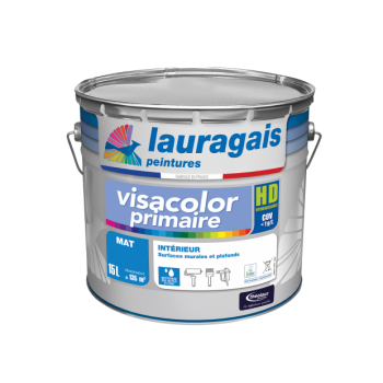 Peinture primaire mate - Impression résine acrylique et alkyde - Visacolor primaire HD - LAURAGAIS - Réf. AG02345_0