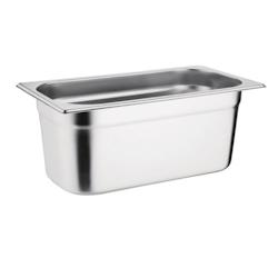 Bac Gastro Inox GN 1/3 - 100 mm - 3,7 L - Vogue - Construction robuste en inox 201_0