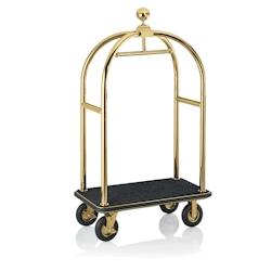 Chariot à bagages en Acier Inoxydable noir  L 1130 mm l 620 mm H 1910 mm 1 Was Germany - noir inox 2225 005_0