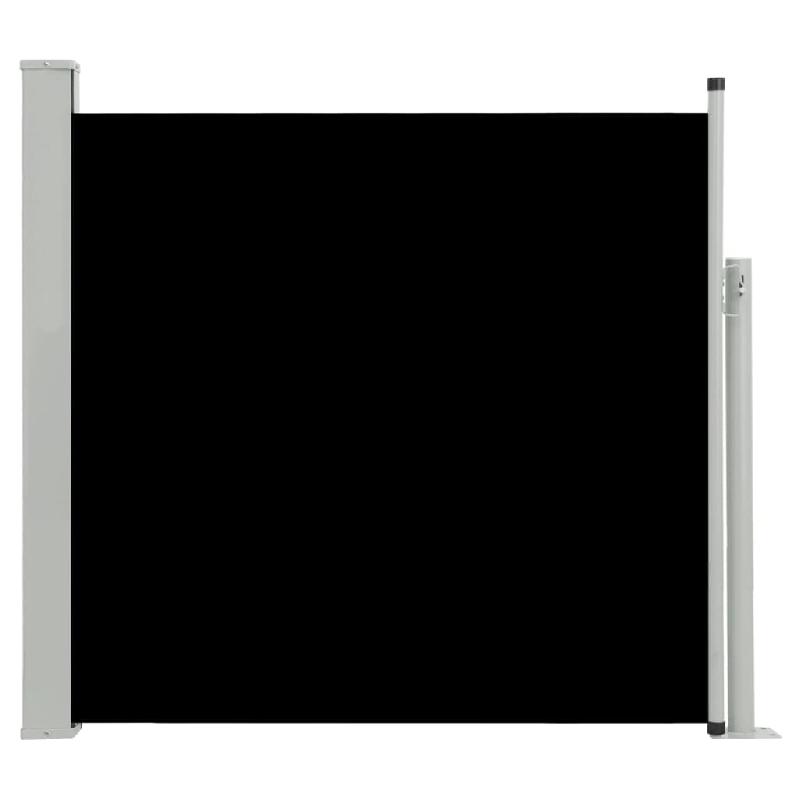 AUVENT PARAVENT STORE BRISE-VUE LATÉRAL RÉTRACTABLE DE PATIO JARDIN TERRASSE BALCON PROTECTION VISUELLE ÉCRAN 170 X 300 CM NOIR 02_0007317_0