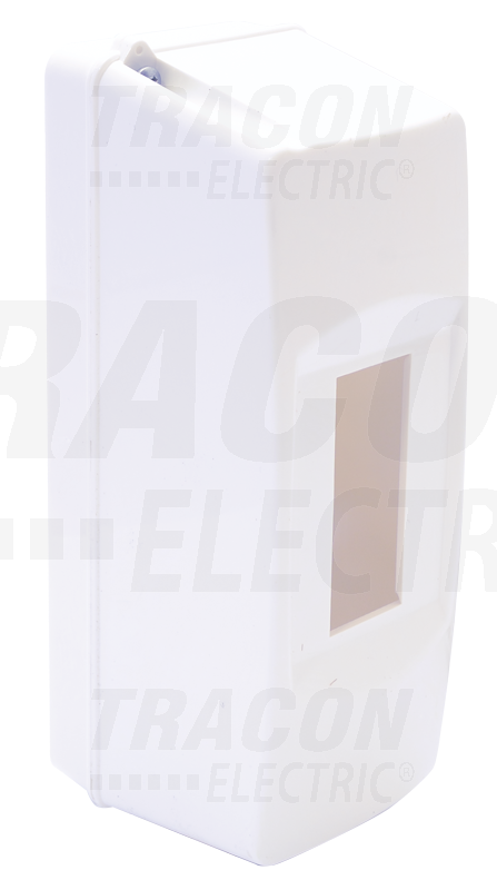 Boîte de distribution en saillie - plombable 1×2 modul - IP40 - dimensions 130×50×68mm_0