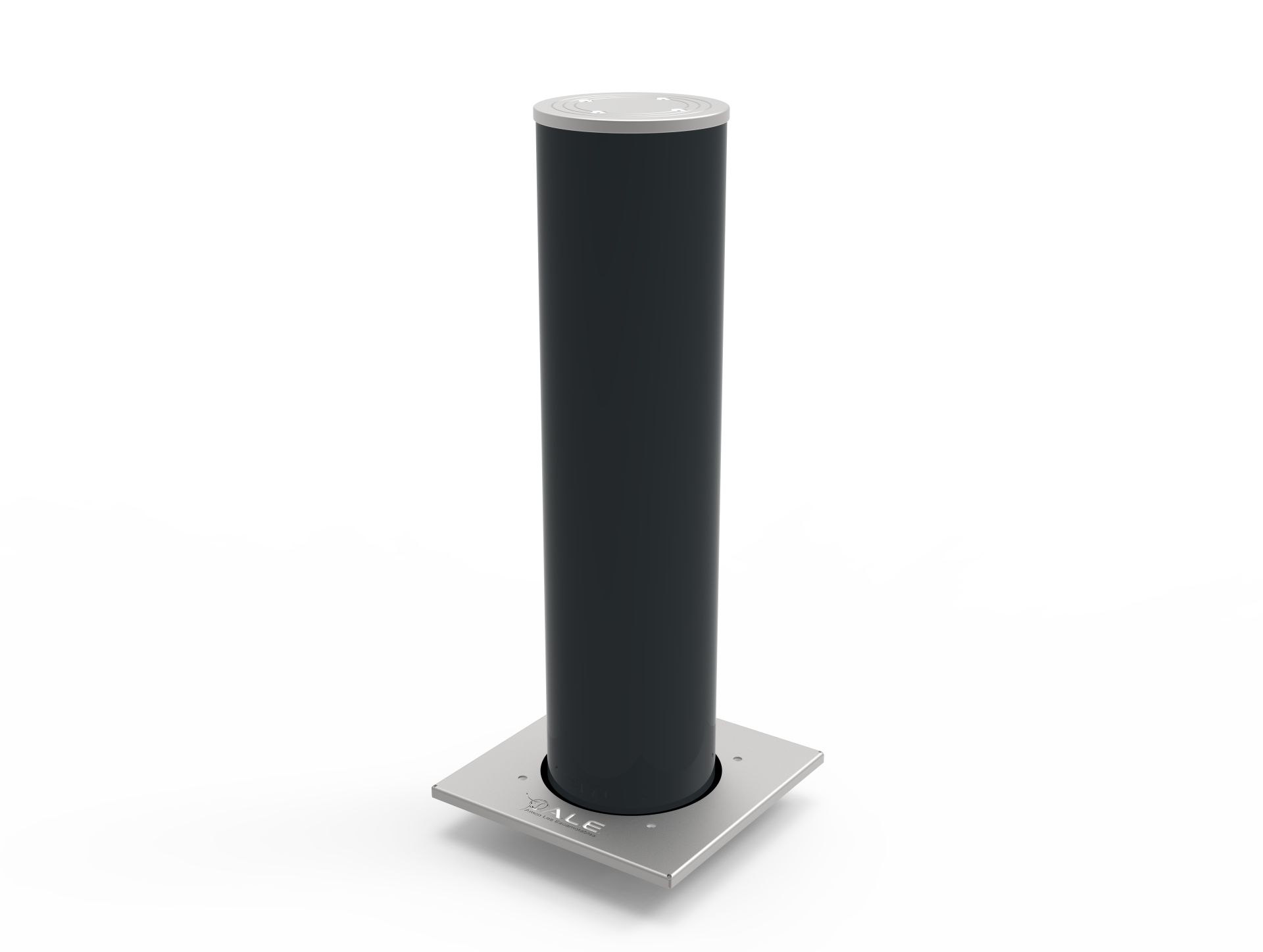 Borne escamotable automatique anti-véhicules bélier en acier - Hauteur 1000 mm - Ø250 mm - Modèle A25-100 C80 - Certifiée anti-terroriste_0