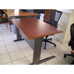 Bureau droit mélaminé ou placage bois_0