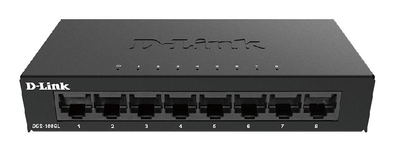 D-Link DGS-108GL Non-géré Gigabit Ethernet (10/100/1000) Noir_0