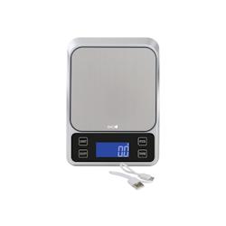 Eva balance de cuisine de précision blanc inox 3kg 0,1g - inox 033316_0