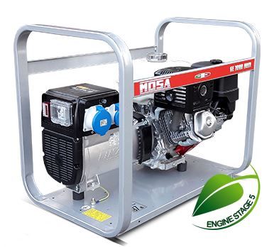 GE 7000 HBM - Groupe électrogène portatif Mosa - 5.5 kVA - Moteur Honda - Fréquence 50 Hz_0