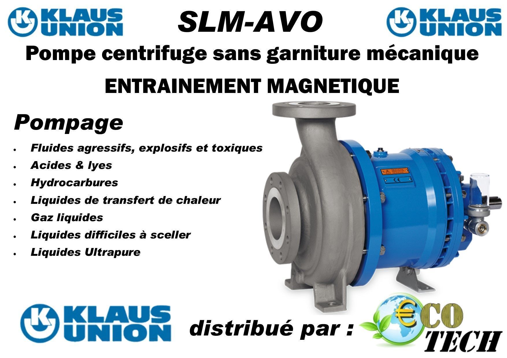 Pompe magnétique klaus union slm-avo asme b73.3-2003_0