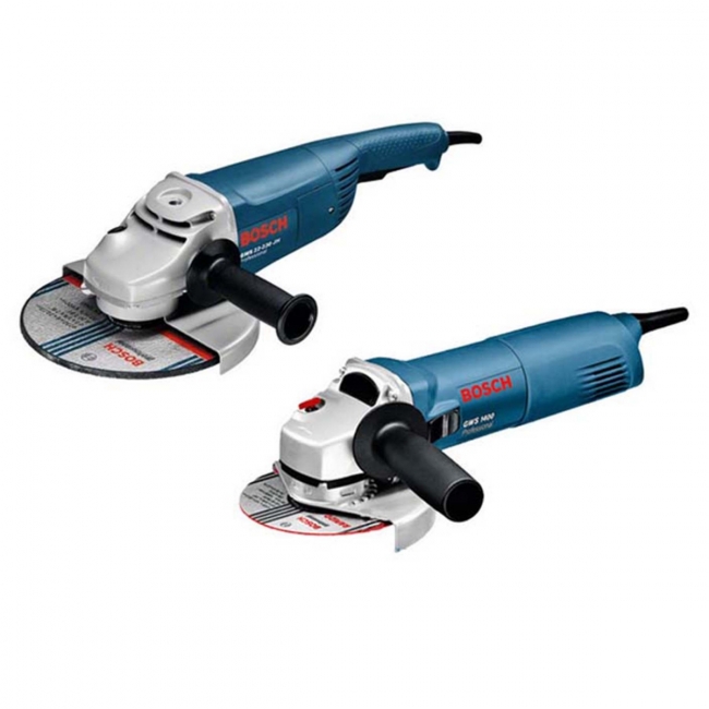 LOT MEULEUSE ANGULAIRE Ø230MM 2200W GWS 22-230 H + MEULEUSE Ø125MM 1400W GWS 1400 BOSCH