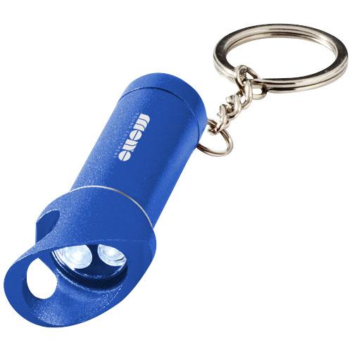 Porte-clé décapsuleur avec lampe 3 LED blanches - Lobster 10418401 en aluminium avec piles incluses_0