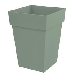 Pot carre TOSCANE mi haut vert laurier 51L EDA - vert plastique polypropylène 013628 V.LA SX3_0