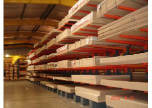 Rayonnage lourd avec protection grillagée - portes battantes et panneaux latéraux ajustables_0