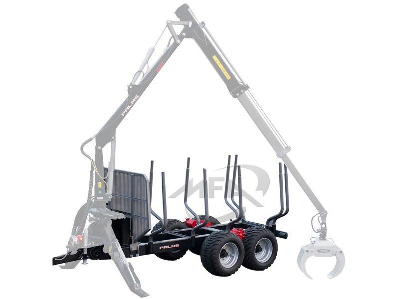 Remorque forestière 15 t - Assistance motrice 15D4WD - PTAC 15 000 kg - Homologation routière 25 km/h_0