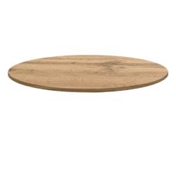 Restootab - Plateau Ø80 decor chene armor - marron Bois manufacturé PL-R80M-CH.ARM_0