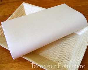 Serviette jetable serviette intissée imitation tissu sable 40cm  ref. Produit : siitsa40g50_0