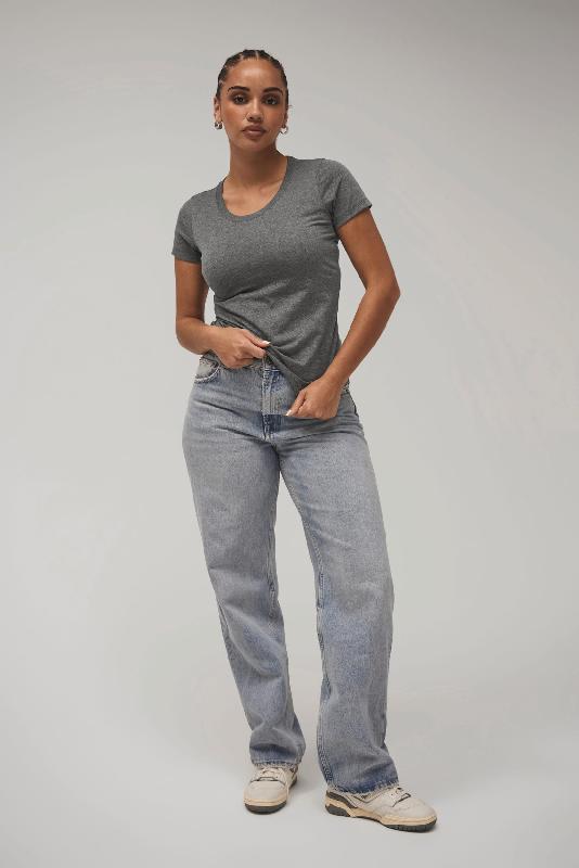 T-shirt femme triblend col rond - Bella + Canvas - Réf: BE8413 - Confort et douceur du textile - Charcoal Black Triblend_0