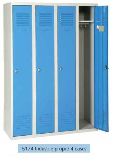 Vestiaire 51/4 industrie propre 4 cases_0