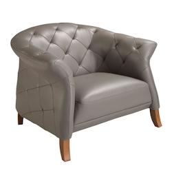 AC ANGEL CERDA Angel Cerdá Fauteuil en cuir gris 5132C 112 x 99 x 81 - gris fourrure 8435631031772_0