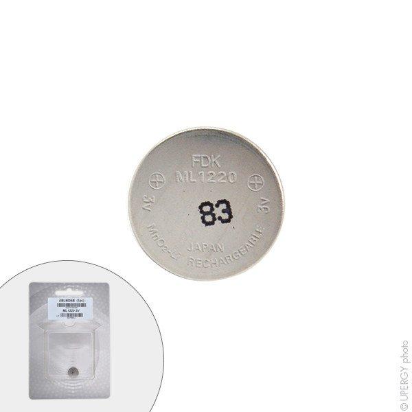 Accumulateur bouton lithium ML1220 3V 15mAh - FDK - Sécurité UN38.3 - Boite ou blister_0