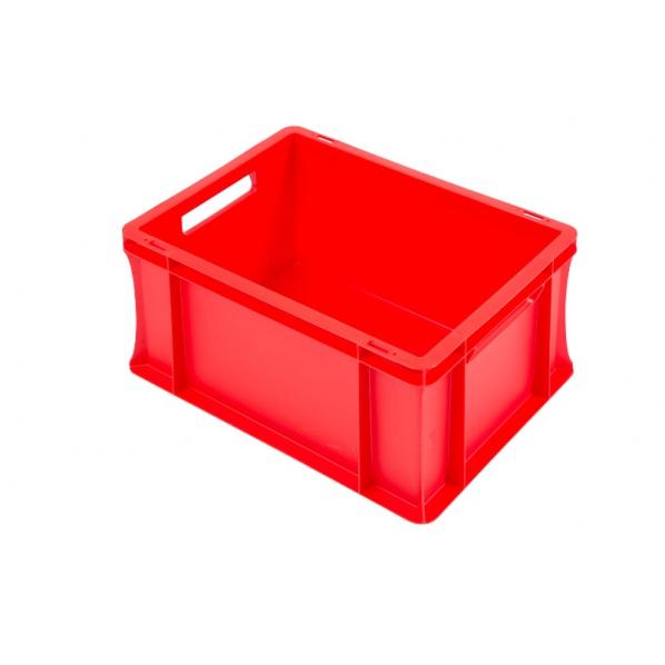 Bac en plastique norme Europe - 400 x 300 x 220 mm - Couleur rouge - Marque Rolléco_0