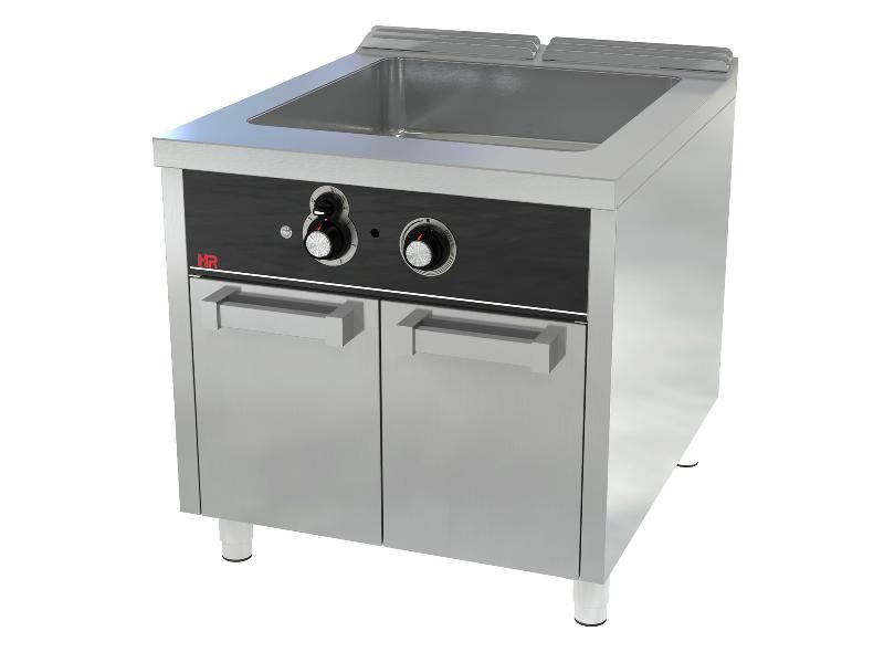 Bain-marie à gaz professionnel sur placard - profondeur 930 mm - réservoir GN 8/3 - modèle BMG9008E_0