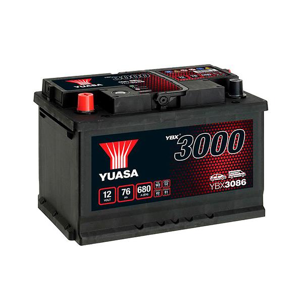 BATTERIE VOITURE YUASA YBX3086 12V 76AH 680A_0