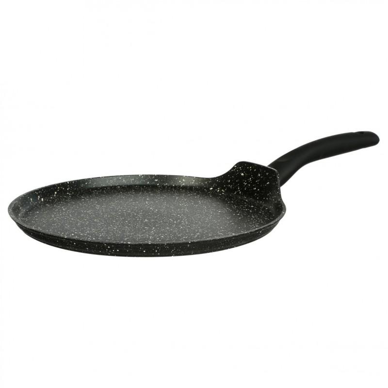 Crêpière en aluminium - aspect pierre - 28 cm - noir - Paris Prix_0