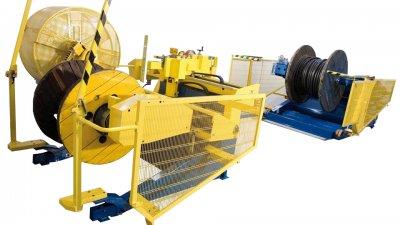 Enrouleur sur touret et en couronne - cycle déroulement-enroulement géré par automate - capacité jusqu'à 10 tonnes_0