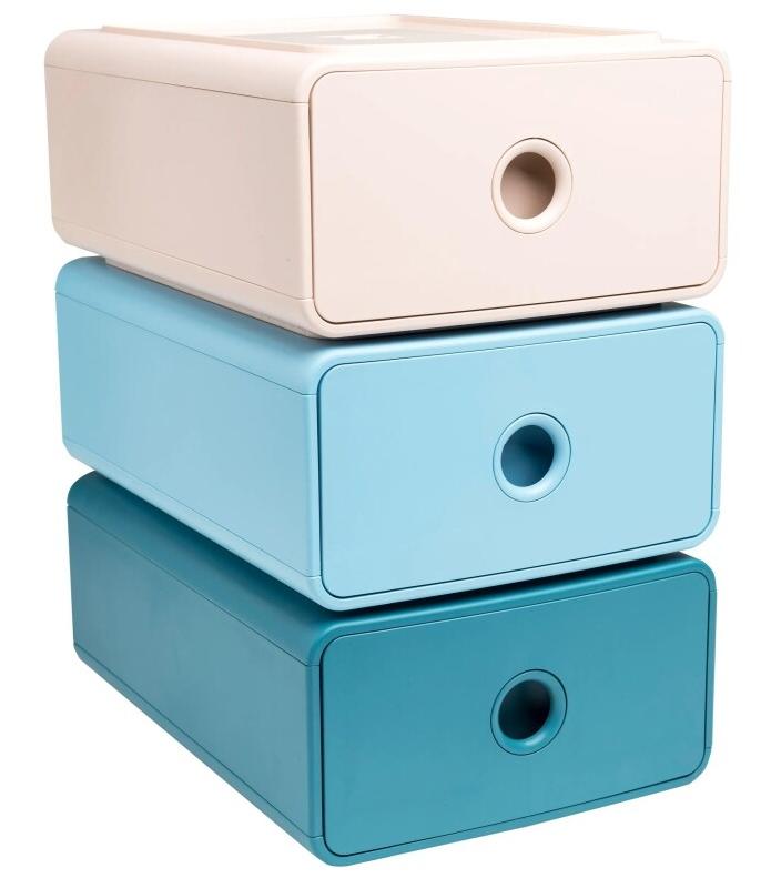 Exacompta Lot de 3 Module TINY-BOX Skandi coloris assortis - 9002493315402_0