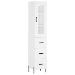Helloshop26 - Buffet bahut commode armoire meuble de rangement organisateur cuisine salle de séjour salon haut 34,5 x 34 x 180 cm 02_0032422 - 300021_0