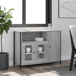 Helloshop26 - Buffet bahut commode armoire meuble de rangement organisateur cuisine salle de séjour salon sonoma 100 x 35 x 75 cm 02_0036249 - 300021_0