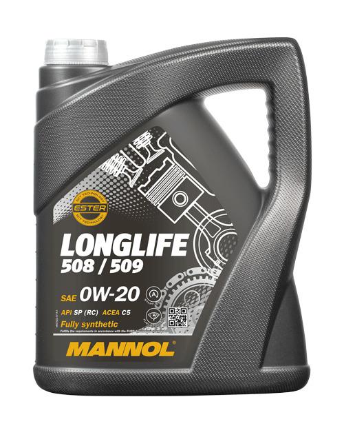 MANNOL - Huile moteur 0W20 Longlife 508/509 7722 - bi-synthétique - 5L - MN7722-21_0