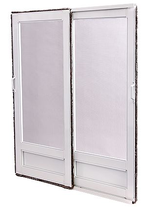 Moustiquaires coulissantes - France-Combi - 2 vantaux recoupables en aluminium avec toile PVC_0