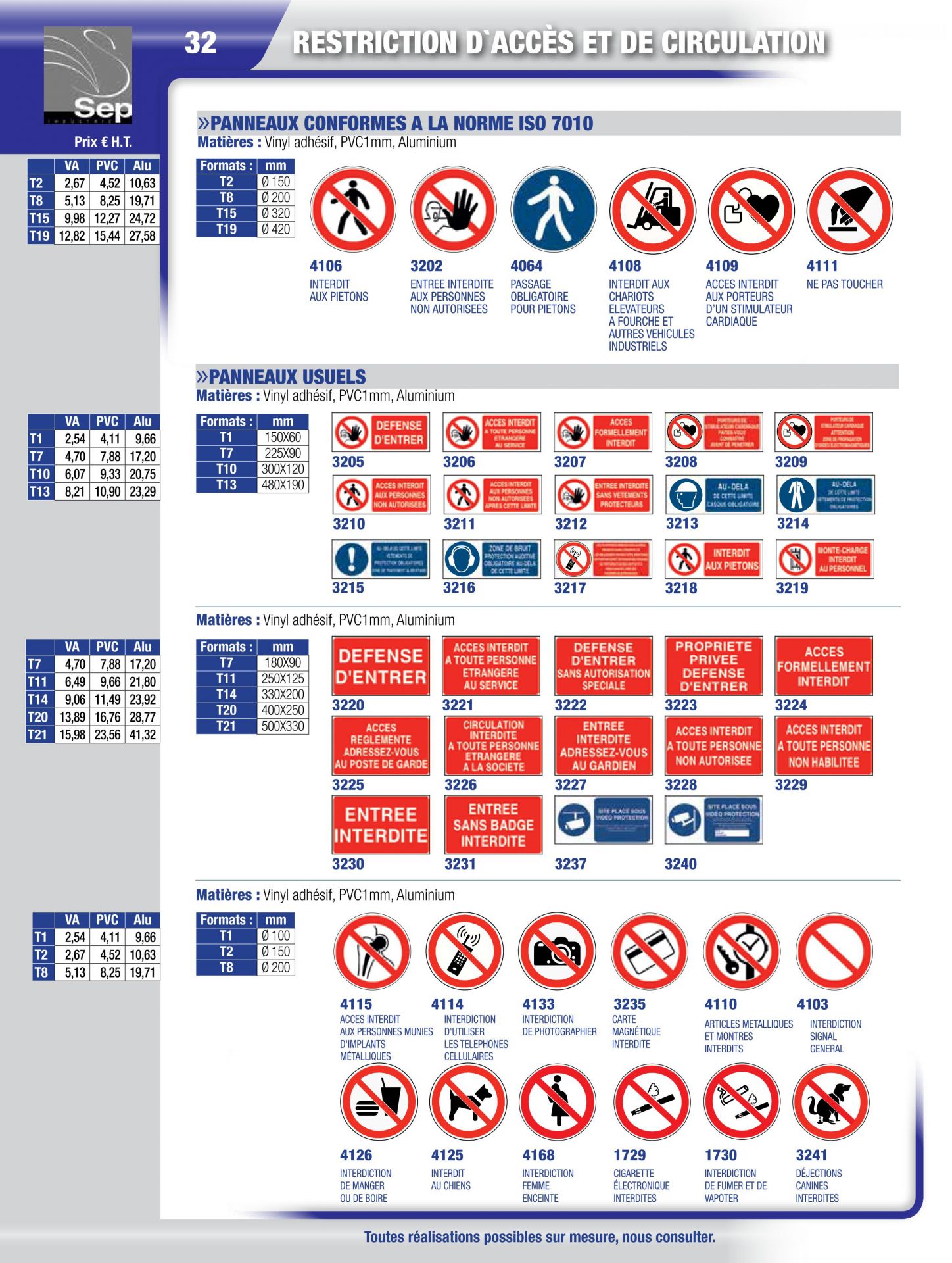 Panneau de signalisation - restriction d'accès et de circulation_0