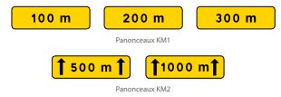 Panonceau routier KD8 / KD9 / KD10 - Dimensions variées_0