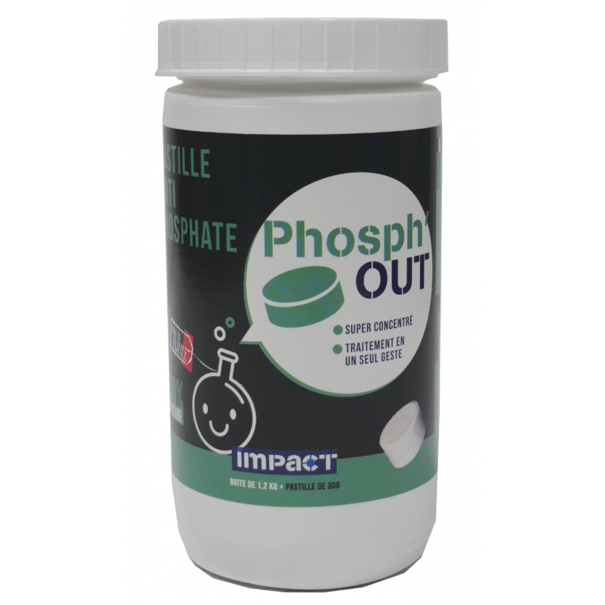 Pastille anti phosphate Impact Phosph'Out - traitement concentré pour éliminer les phosphates dans l'eau_0
