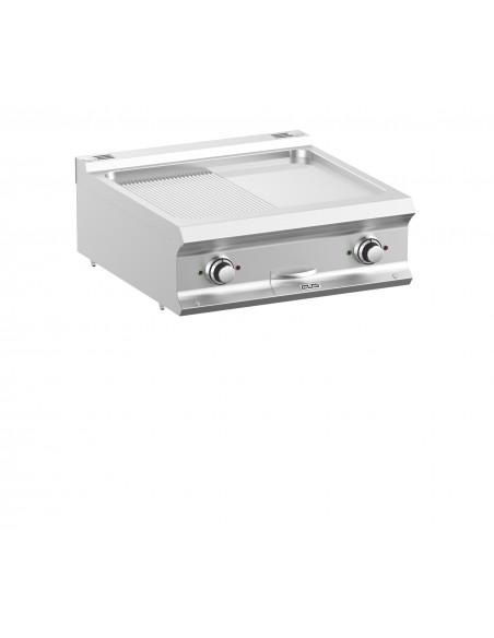 Plancha MBM électrique 1/2 lisse et 1/2 rainurée chrome - Référence : FTBE77TLRC_0