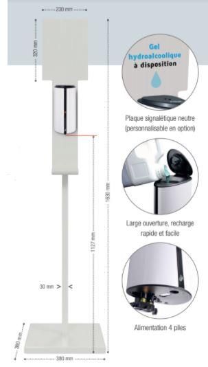 Station de désinfection de mains automatique - sanimains_0