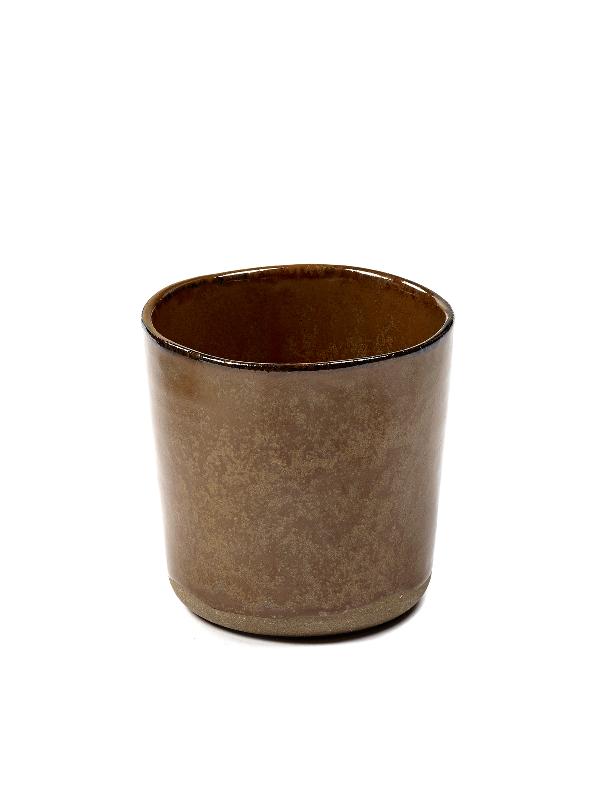GOBELET À CAFÉ ROND BRUN GRÈS 15 CL Ø 7,4 CM MERCI SERAX