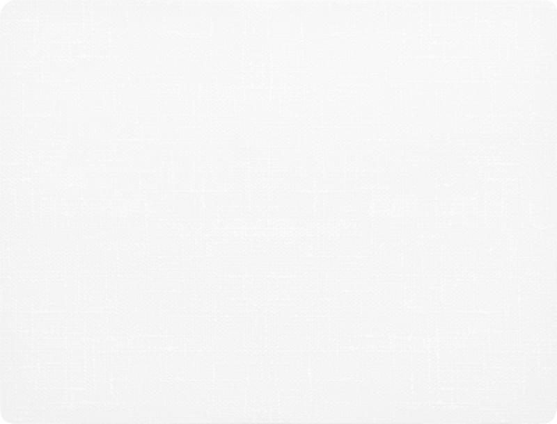SET DE TABLE BLANC SILICONE 30X45 CM DUNI  (6 PIÈCES)