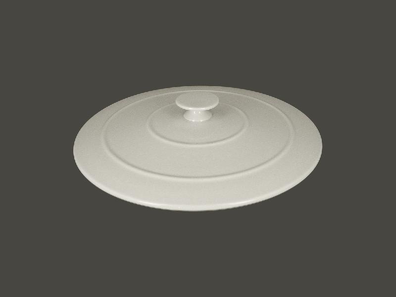 COUVERCLE POUR COCOTTE ROND BLANC PORCELAINE Ø 28 CM CHEFS FUSION RAK