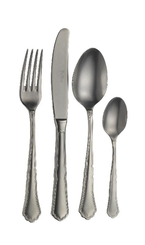 CUILLÈRE À SOUPE NOIR INOX 18/10 16,9 CM SETTECENTO PINTINOX