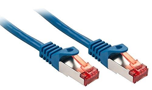 Câble RJ45 Lindy Cat.6 S/FTP 1m - Blindé - Connecteurs plaqués or - Bleu (47352)_0