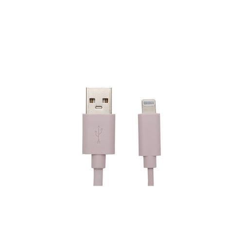 Apm - Câble Lightning MFI rose 1m - Référence 600400 - Compatible appareils Apple_0