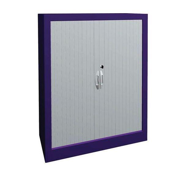 ARMOIRE À RIDEAUX LARGEUR 80 HAUTEUR 102 CM LILAS-BLANC - MANUTAN COLLECTIVITÉS