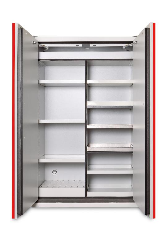 Armoire coupe-feu 90 mn - haute 2 portes 4 compartiments - NF-EN 14470 BVQI_0